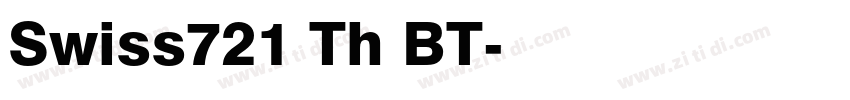 Swiss721 Th BT字体转换